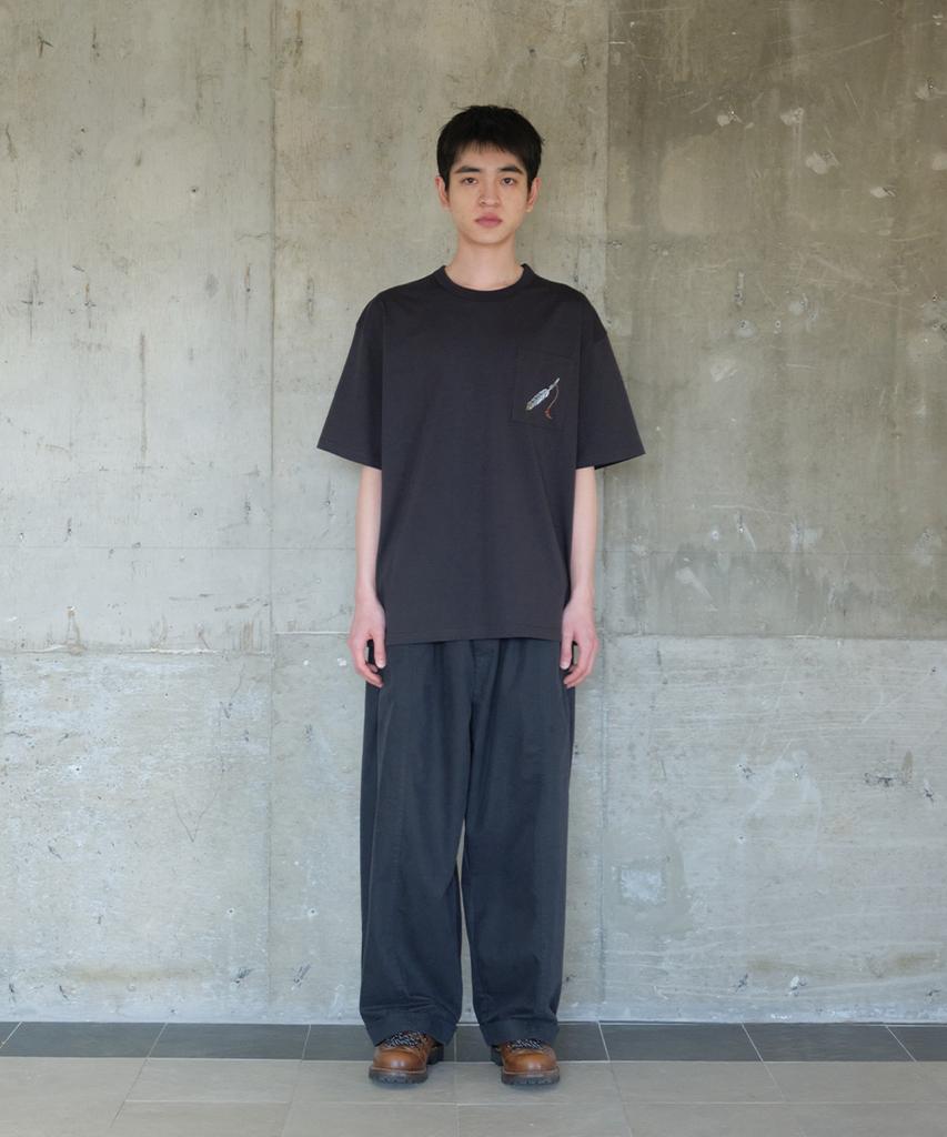 Holliseon Lawrence Short Embroidery T-Shirt Black