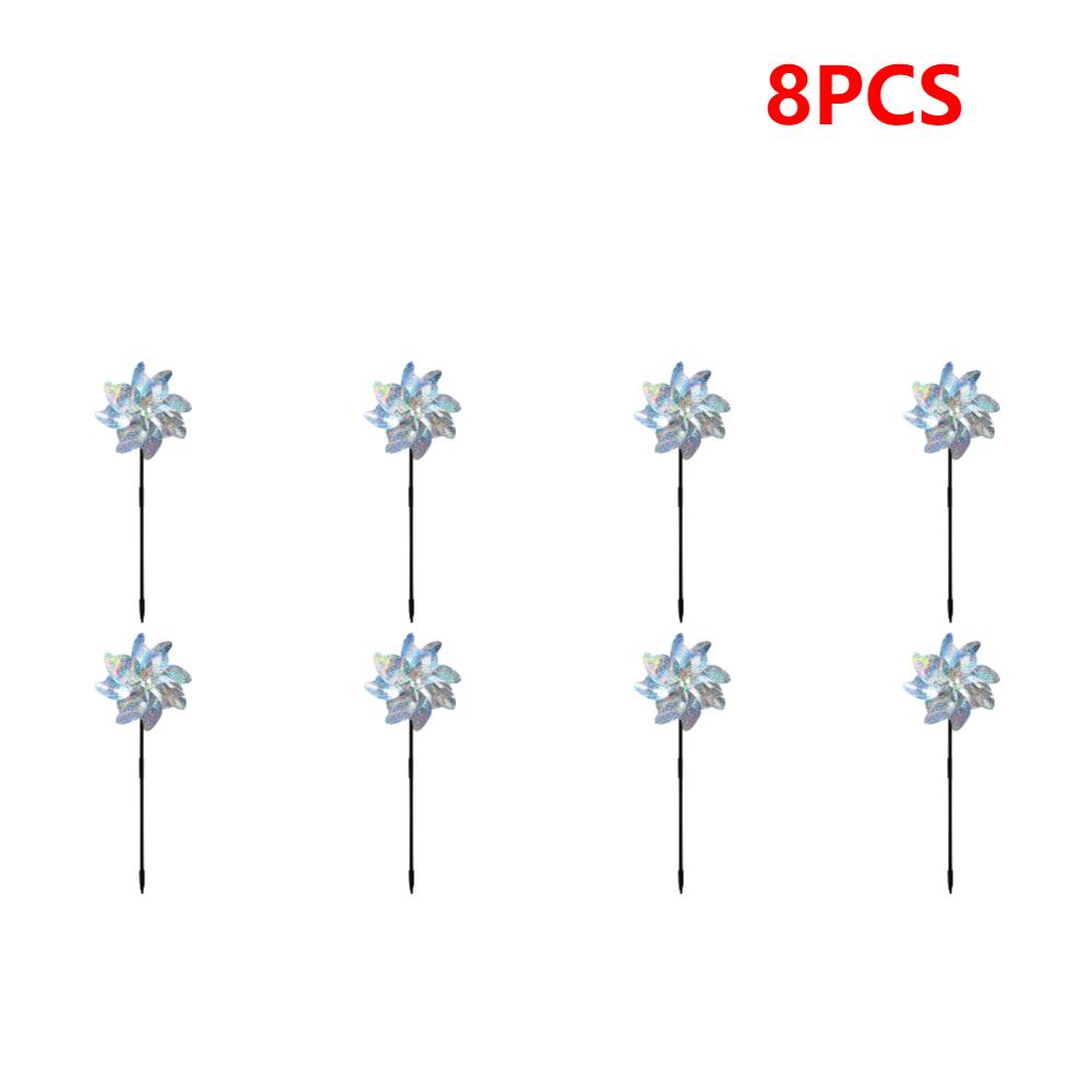 Garden Reflective Windmills Fruit Decoration Bird Repellent Children Kids Easy Installation for Outdoor Garden Lawn Yard
