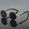 Occhiali da Sole Rotondi Vintage Unisex Moda Uomo Doppio Ponte Lenti Multicolor Occhiali da Sole Retrò Donna