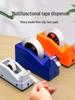 Universal Tape Dispenser for Delivery & Takeaway Packaging - Small Clear Auto Roller Cutter with Sharp Blade for Various Tape Sizes
