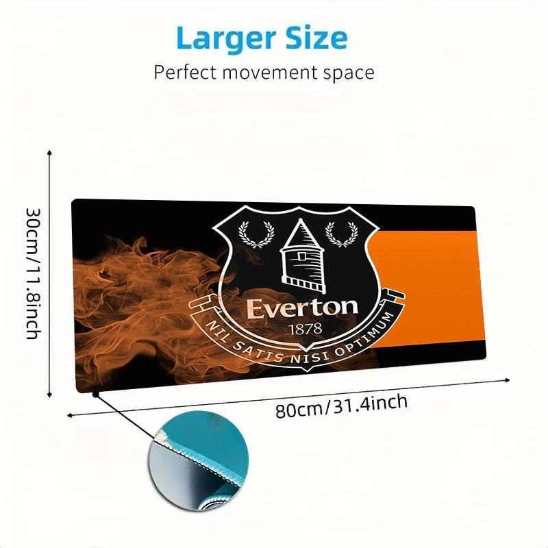 Everton Football Club Print Cushion Non-slip Laptop Tablet Big Mousepad XXL Mat Mini PC Playmat With Lock edge