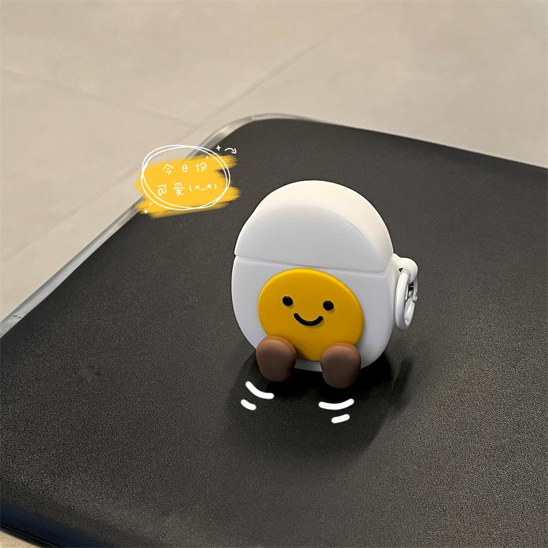 Egg yolk expression for apple AirPods pro bluetooth wireless headset cover 1/1/1 generation silicone cute cartoon