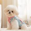 Pet dog full print puppy two feet turtleneck cotton coat dog clothes fur clothes