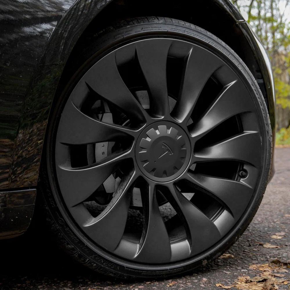 4pcs For Tesla Model Y Performance Styling 21-inch Car Wheel Center Caps Hubcap Cover 1188236-00-A Auto Logo Hub Cap Accessories