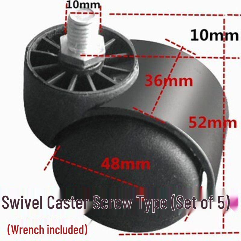 Universal Rolling Salon & Barber Master Chair with Large Work Stool