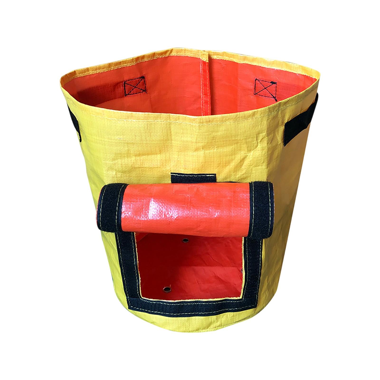 

Творческие тканые пластиковые мешки для выращивания овощей и растений One Size жёлтый