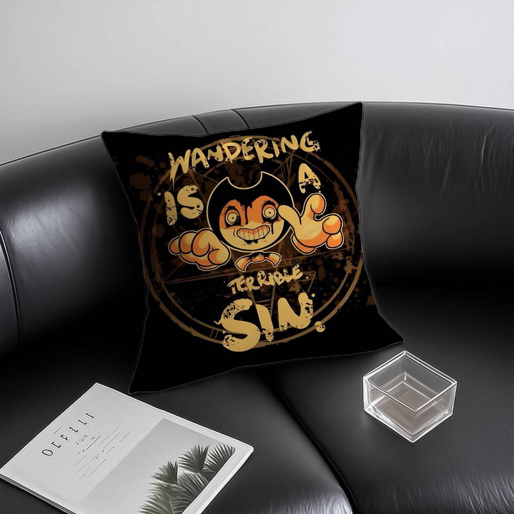 

B-ben-dy and the Ink Ma-chine Pillow Case Anti-dustmite Invisible zipper Sofa Bed 12x12Inch