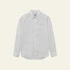 Nanyou Unisex Blue MM Letter Embroidery Long-Sleeve Shirt