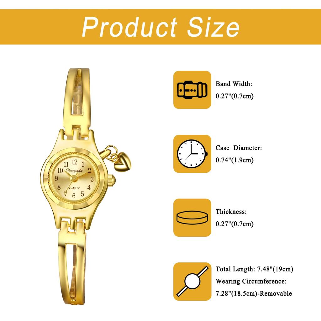 Women's Watch Heart Pendant Bracelet Waterproof Arabic Numerals Analog Quartz Watch Stainless Steel Fashionable for Women - Birthday Anniversary