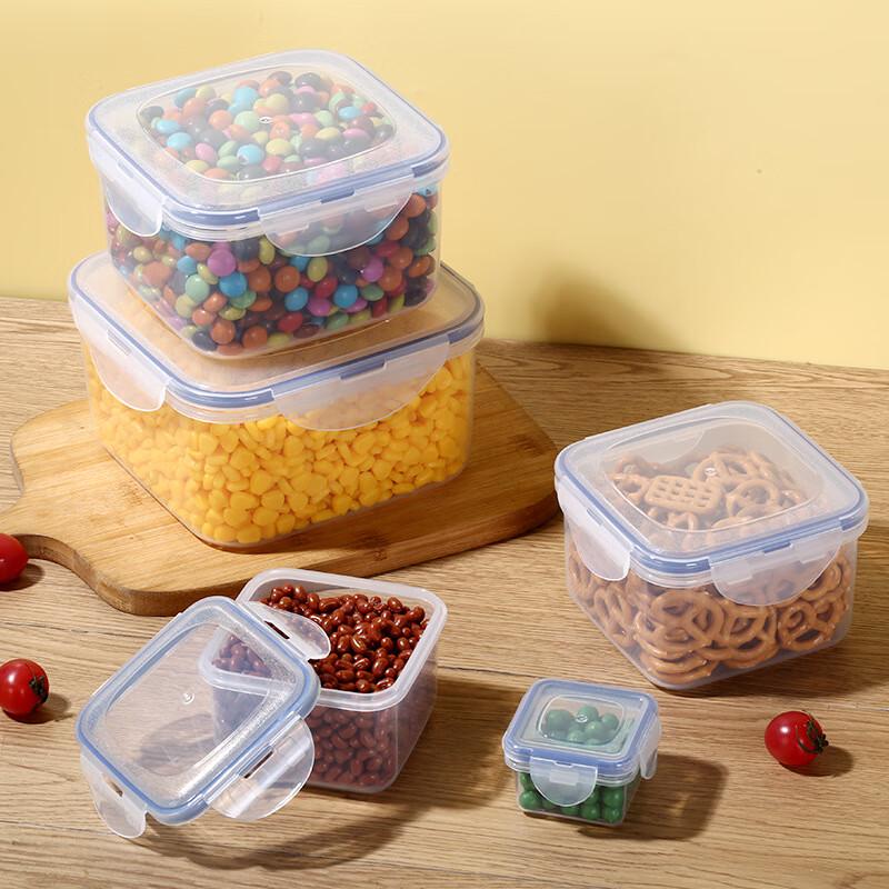RuHan Rectangular Transparent Microwave & Refrigerator Food Storage Container Set (3 x 1900ml)