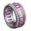 Electroplated Zircon Ring, Colorful Ring, Popular Hand Jewelry.