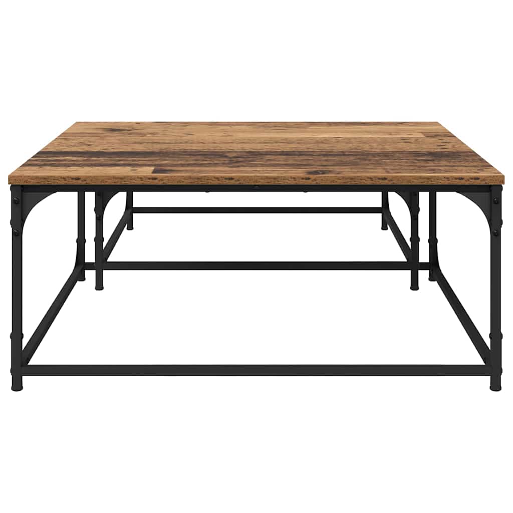 Coffee Table Set 2 pcs Reclaimed Wood Effect Wood Based Panel