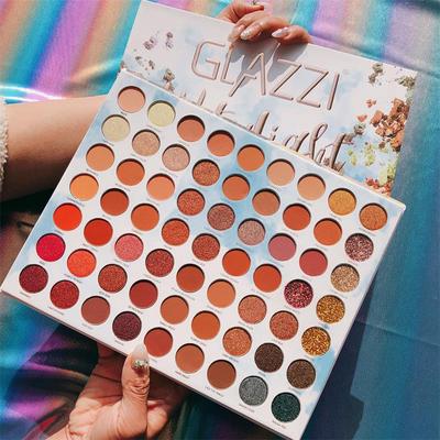 63 Colors Glitter Eyeshadow Makeup Big Pigmented Shadow Palette Earth Color Palette Shimmer Matte  