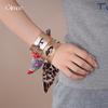 European and American Silk Scarf Winding Wide Surface Hollow Bracelet Personality Exaggerated Bracelet Jewelry Women