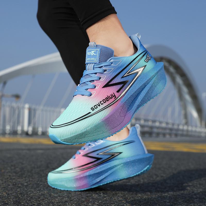 Herren Sports Spezialität Marathon Laufschuhe Carbonplatte Atmungsaktiv Leichtgewicht Damen Bequem Sportlich Rutschfest Dämpfung Stabilität Sneaker
