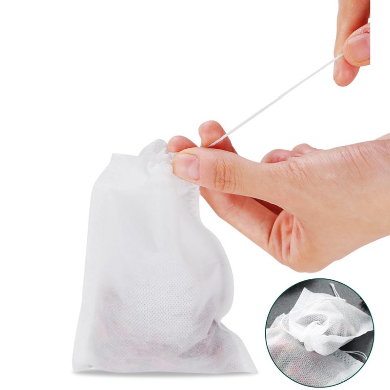 

100Pcs/lot Disposable Tea Bags Empty Tea Bag with String Heal Seal Filter Paper for Herb Teabags for Loose Tea