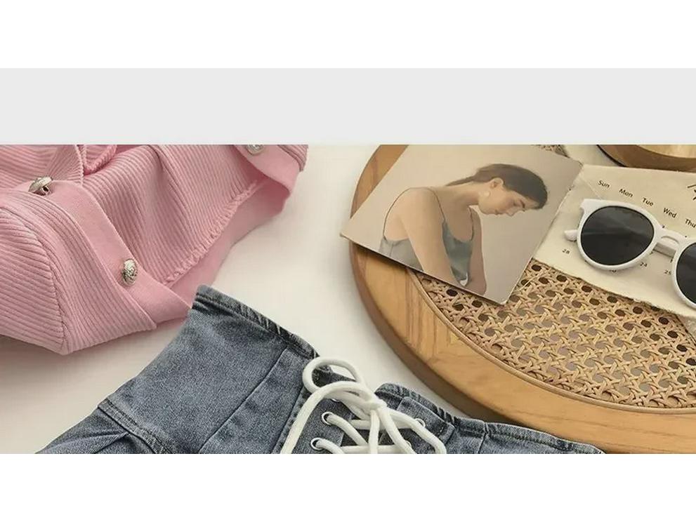 2024 Summer Slim A-Line Denim Pleated Skirt for Students