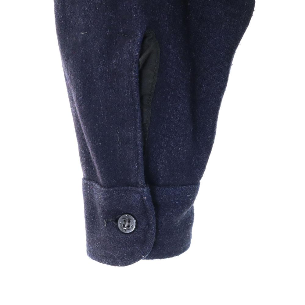 Sport King 50er/60er Jahre Vintage Langarmhemd, Marineblau, Herren, gebraucht