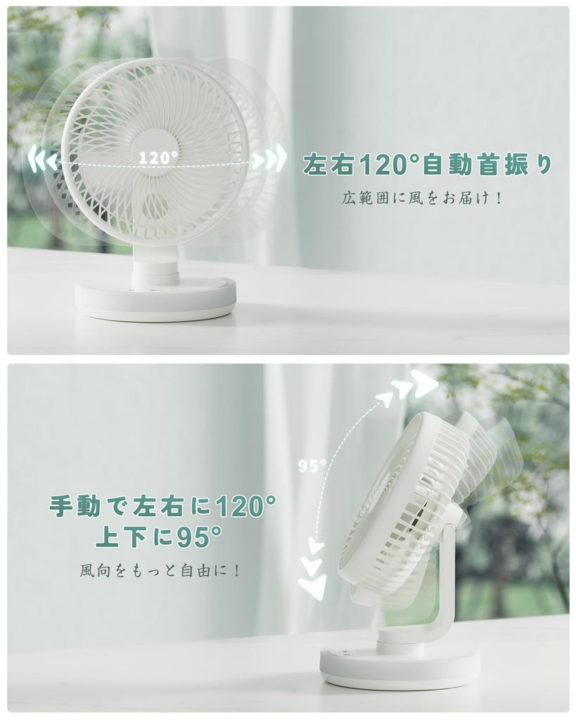 for Night Tillmulya Compact Rechargeable Desk Fan with Automatic 4 Wind Speed Quiet LED Powerful DC Compact USB Mini Desk Fan for and Outdoors [New