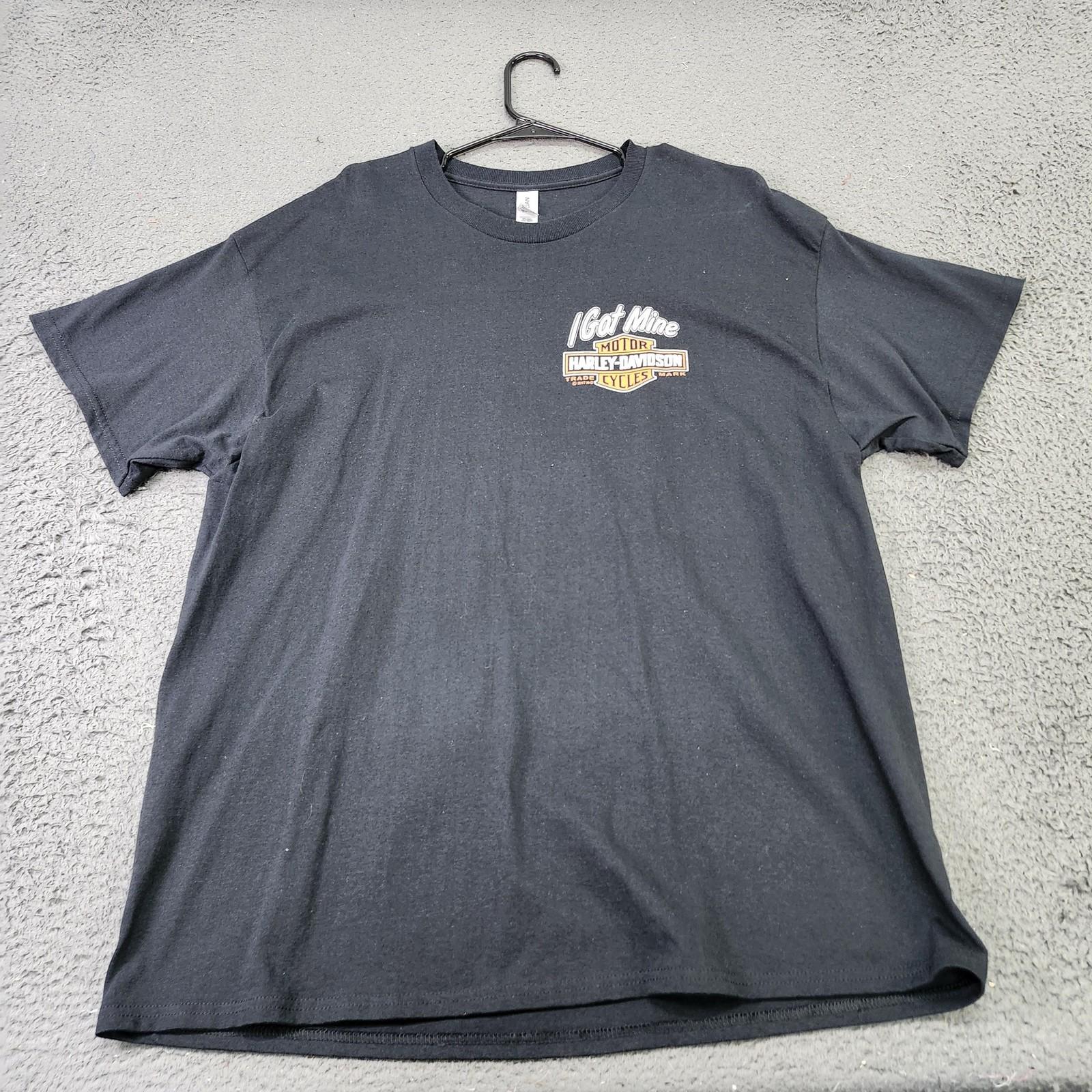 Harley-Davidson Piqua Ohio Shirt Mens XL Black I Got Mine Graphic Dealer Tee Unisex T-Shirt XXXXL