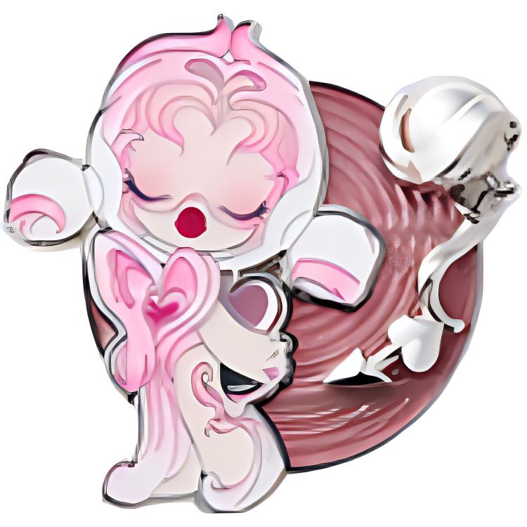 POP MART Skullpanda Sound Collection Kühlschrankmagnete Mystery Boxen, Einzelne Mystery Box