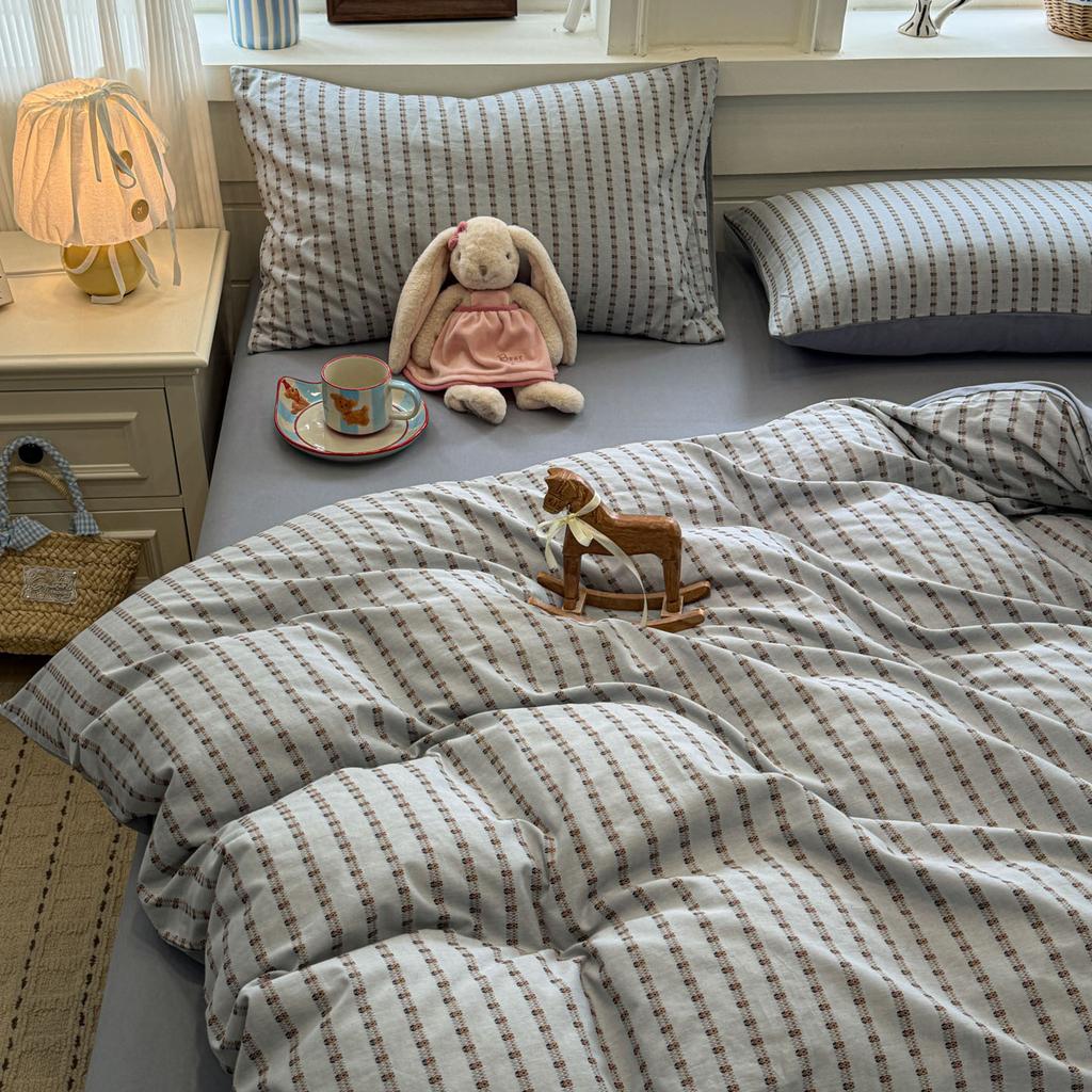 Class A Thickened, Cotton Pure Cotton Quilt Cover, Bed Sheet Quilt Cover, Bed Hat, Student Dormitory