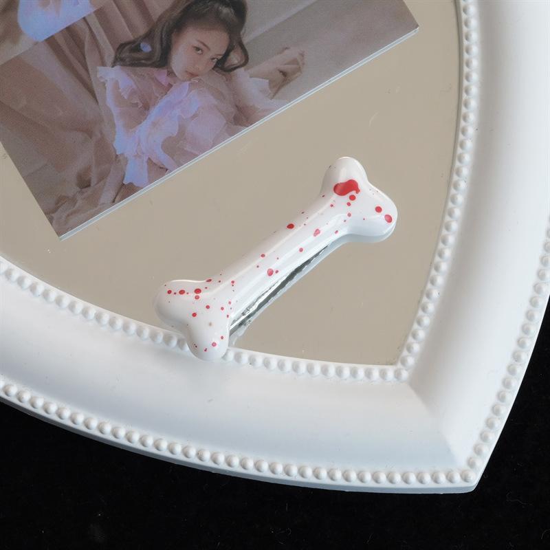 Novelty Bone Shaped Hair Clips Set of 2 Halloween Costume Accessory for Parties Cosplay and Themed Events