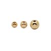 14K Gold-Filled Glossy Round Beads, Rose Gold & Silver 18K Spacer Beads for Bracelet & Necklace Jewelry.