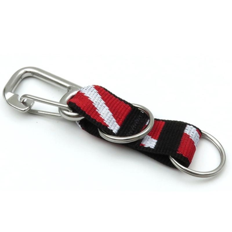 Scubas Diving Lanyard Clip with D Rings Universals Dives Flags AntiLost Strap for Water Sports fishing Gear Attachments