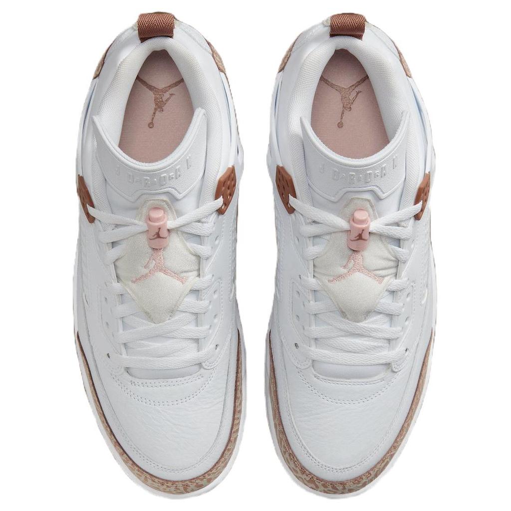 Air Jordan Spizike Low Arkeo Kahverengi Erkek Spor Ayakkabı Beyaz Pembe-Oxford Açık Kahverengi FQ1759-101
