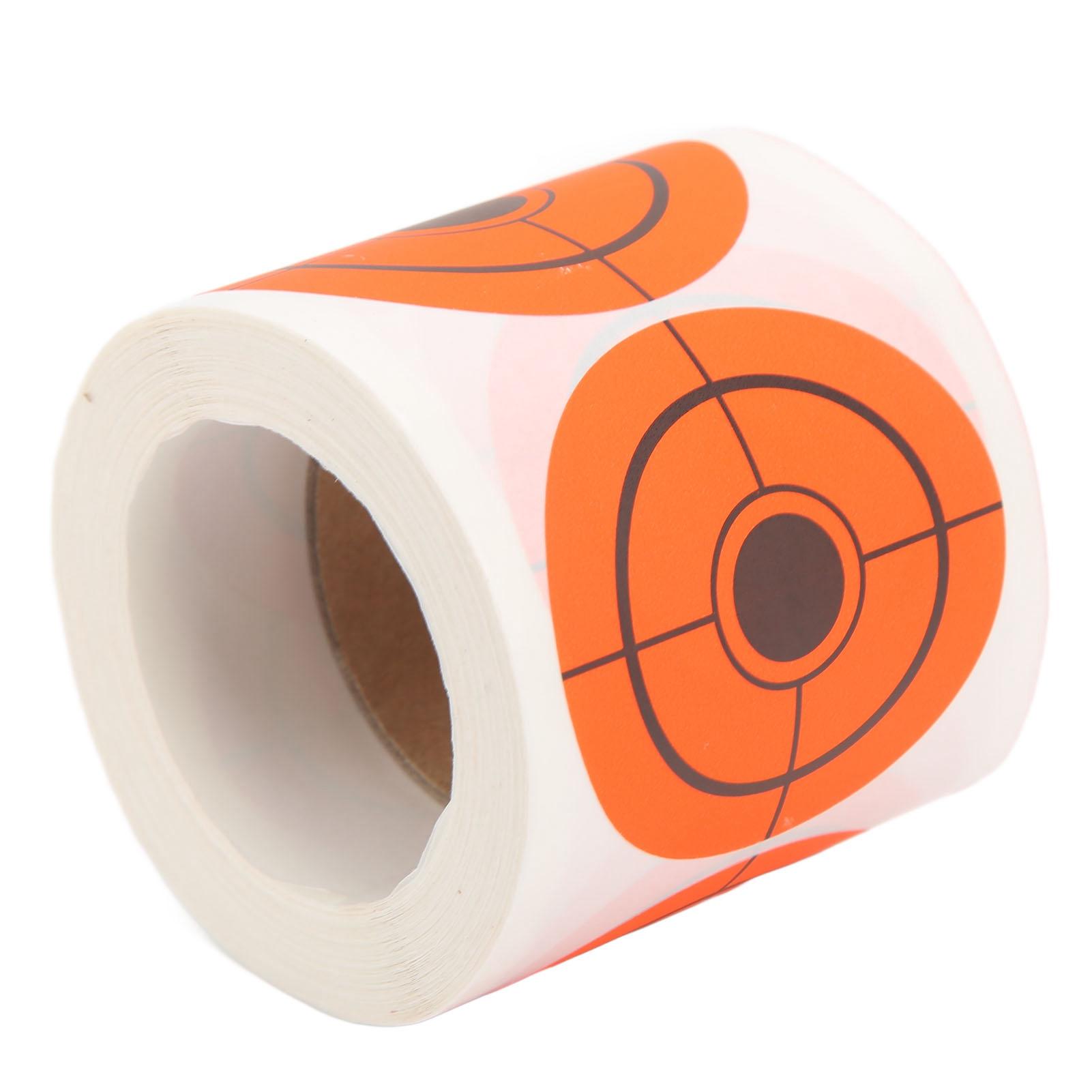 

Adhesive Paper Shooting Targets 250 Sheets Roll Shooting Target Pasters Fluorescent Orange Target Stickers
