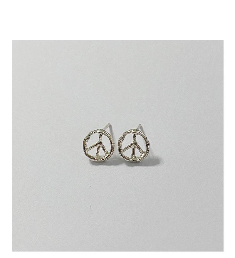 (Silver925)Mini-Peace Earrings