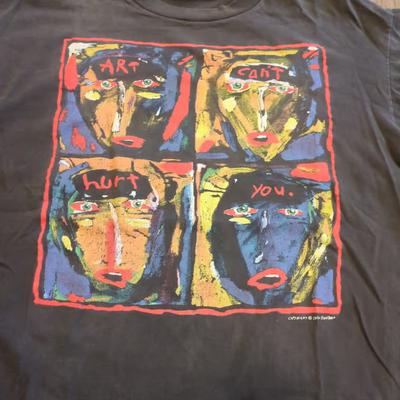 T-shirt Vintage Fred Bobb Art Ne Peut Pas Te Blesser Unisexe Concert S à 5XL El366