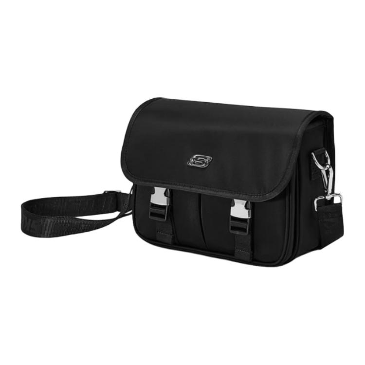 New Skechers Fabric Shoulder Bag, Crossbody Bag Unisex Black L324U093-0018
