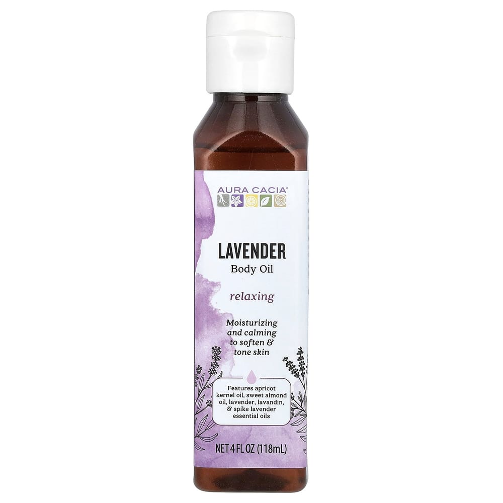 iHerb Aura Cacia Lavender Body Oil, 118ml (4 Fl Oz)