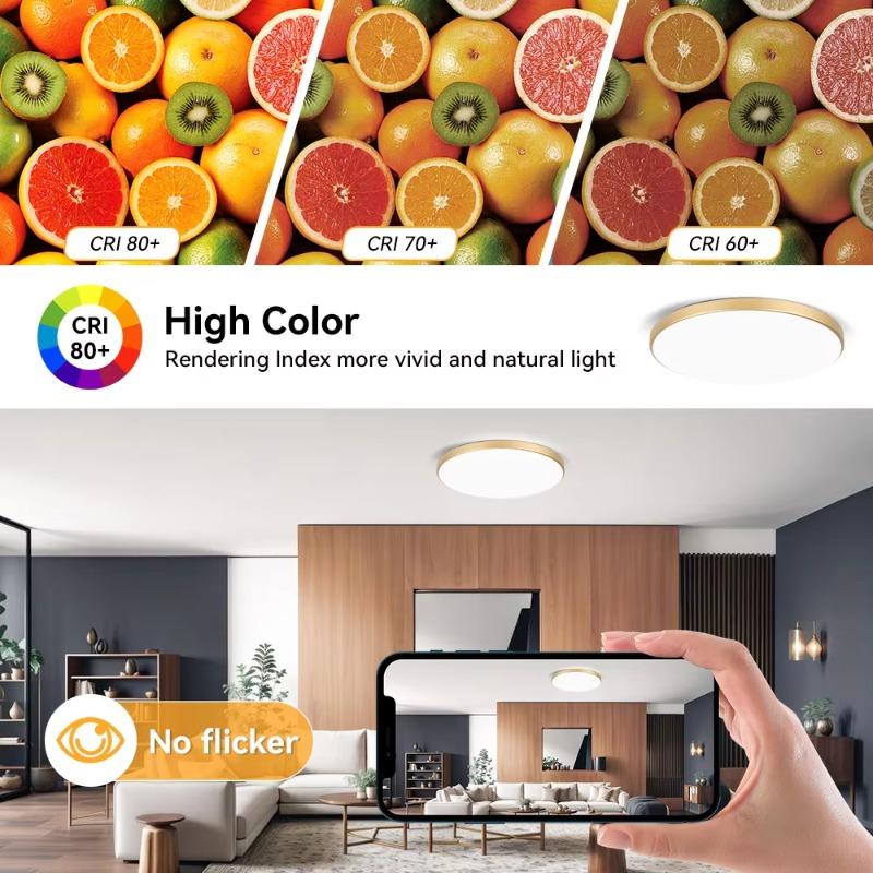 LED Ceiling Light Bedroom Panel Fixture Living Room Lighting 220V Home Hanging Lamp for Kitchen Bathroom Store Led Chandelier
