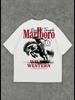 In-Stock Women's Pure Cotton American Style Raglan Short Sleeve Loose Base Layer Top