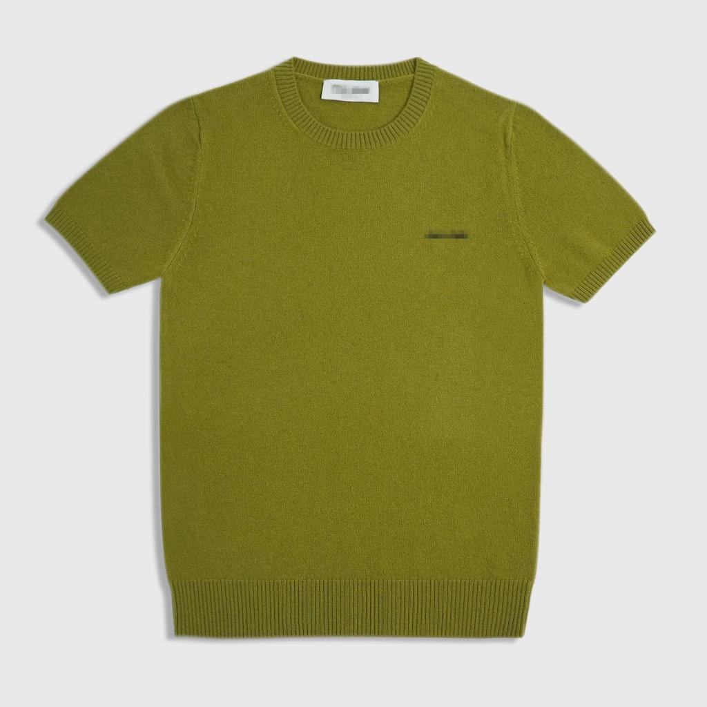 Spot High Autumn Slimming Logo Tee - Simple Round Neck Short Sleeve