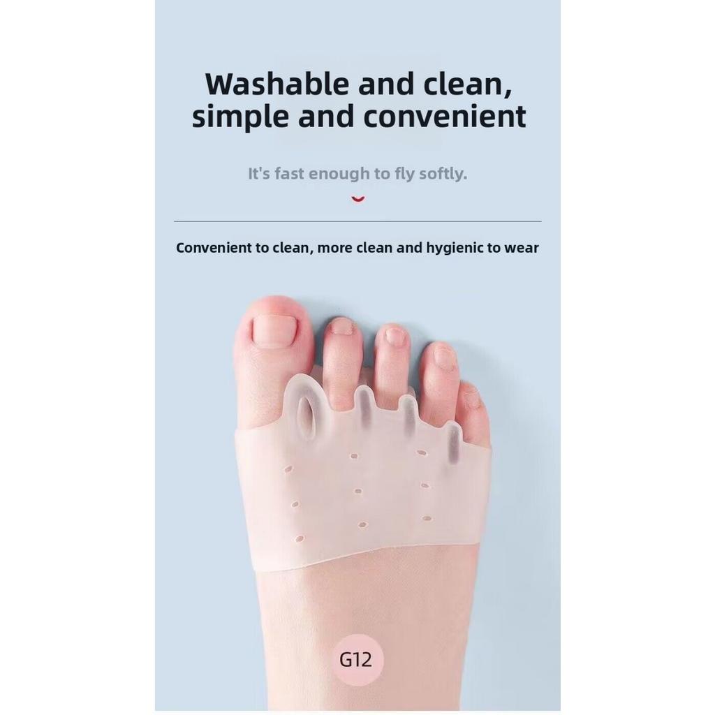 1Pairs Toe Separator Made of Silica Gel with Bunion Brace-Comfortable Foot Alignment Tool To Enhance Fitness Training Effect