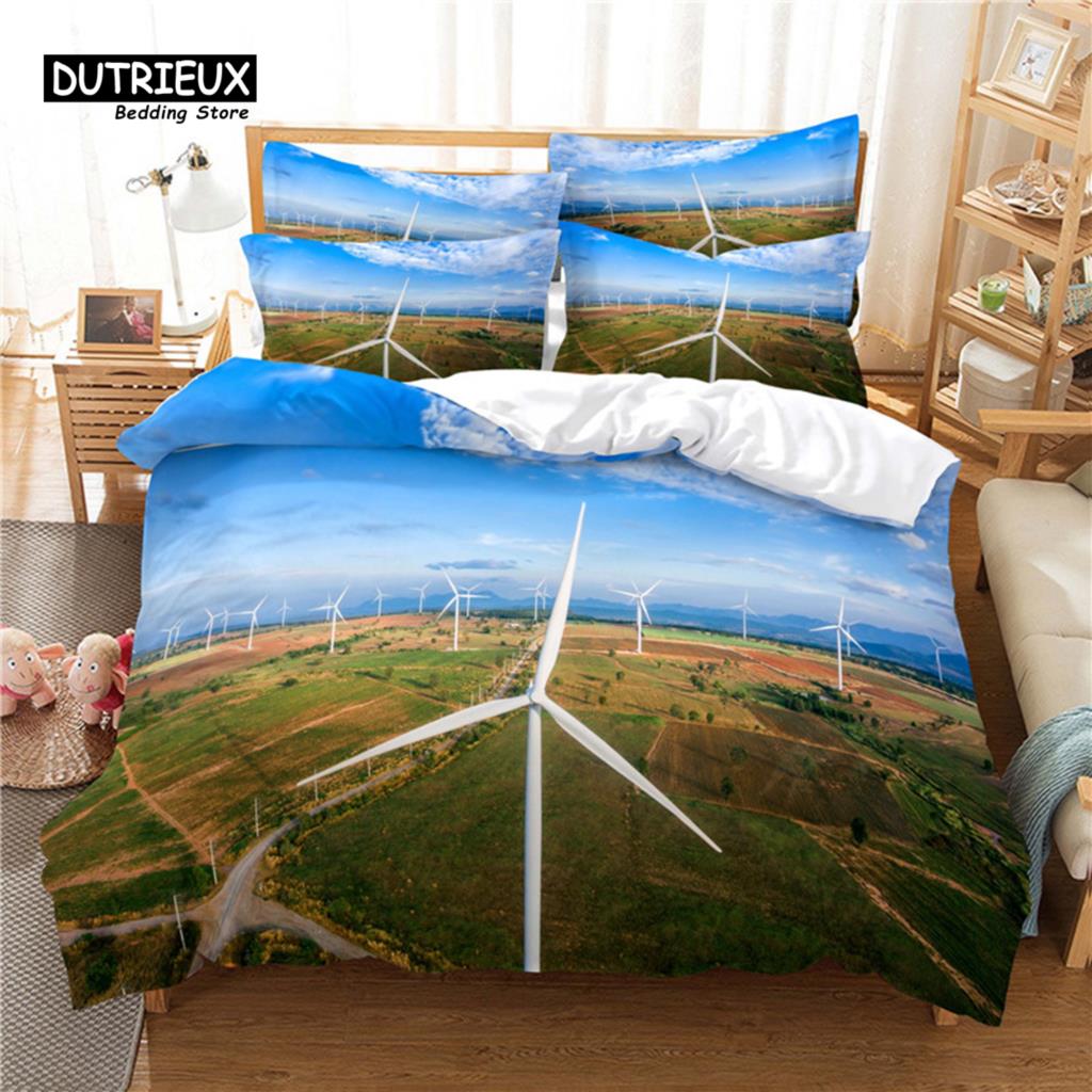 

Красивый пейзажный комплект пододеяльников, модный комплект постельного белья, мягкий удобный дышащий пододеяльник, для декора спальни и гостевой комнаты EU single(135x200cm)