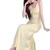 New Lace-up Dress, Sweet and Wearable Suspender Skirt, Summer Temperament French Floral Design Long Dress