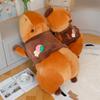 55-95 cm Cartoon Riesiges langes Capybara-Plüschpuppenkissen Hochwertiges weiches Kapuzen-Capybara-Plüschtier Wohnkultur Beschwichtigungspuppe