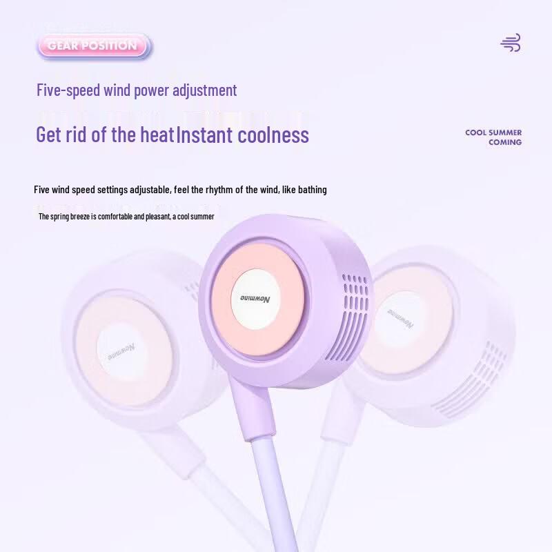 Newmine Bladeless Nackenventilator mit Bluetooth-Lautsprecher & Geschichtenerzählmaschine