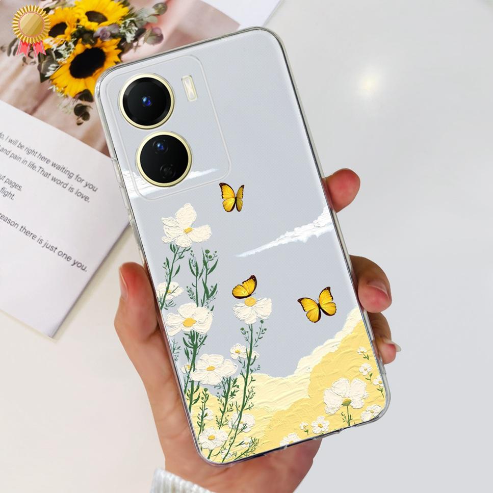 

For Cover vivo Y35 Case Capas Phone Case Cartoon Bumper Back Shockproof Soft TPU For vivo Y35 VIVOY35 Y 35 3 5 6.51 Fundas vivo Y35