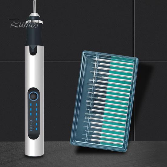 Electric Engraving Pen Kit Ergonomic Design Compact Size Portable USB Rechargeable Cordless Professional Engraver Pen Set