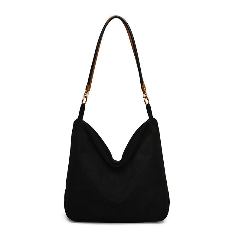 Ielgy Autumn Winter Lazy Style Suede Suede Commuter Bag Crossbody Large Capacity Retro Matte Tote Shoulder Bag
