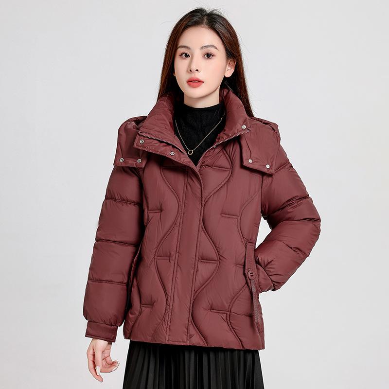 2026 Winter New Short Down Cotton Jacket Women s Plus Size Thickened Padded Jacket Women s Casual Cotton Jacket L