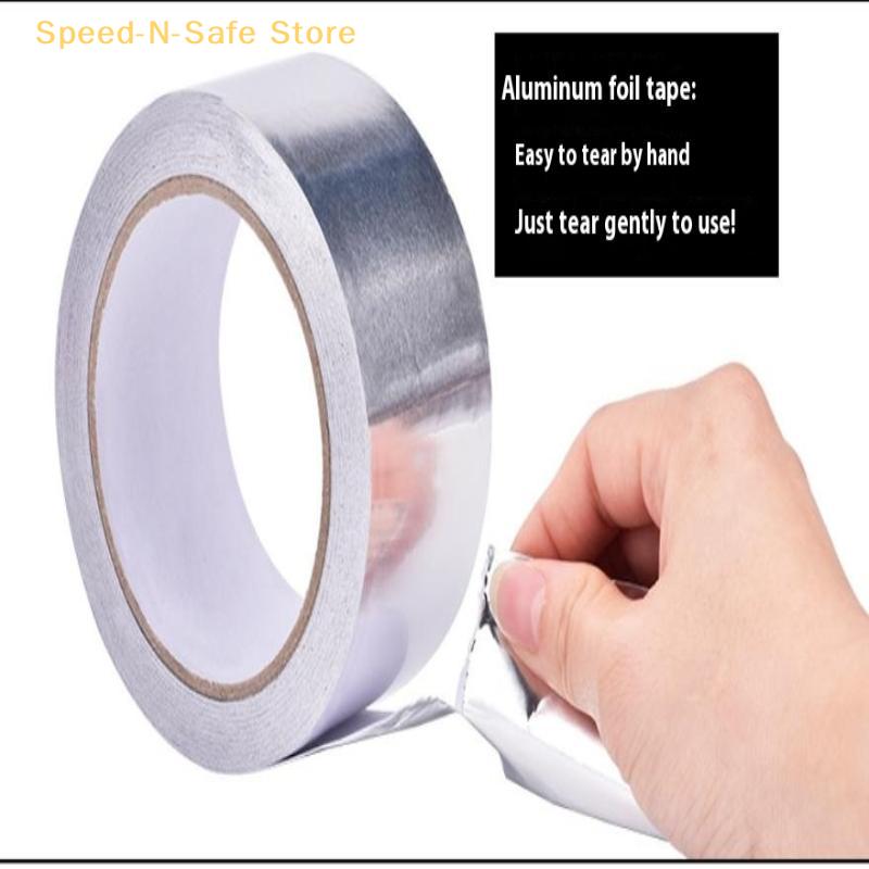 1/3/5 Pcs Aluminum Foil Tape For Kitchen – Heat-Resistant, Self-Adhesive, Greaseproof, Waterproof Sticker