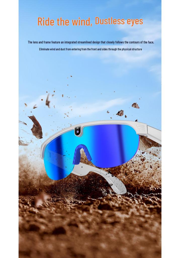 G5 Smarte Bluetooth-Radsportbrille mit KI-Sprachassistent, Foto- & Videoaufnahme, Blaulichtfilter.