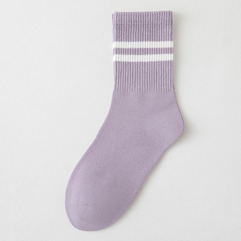 

Модные полосатые мужские носки, повседневная уличная одежда, черно-белые спортивные носки, мужские хлопковые дышащие длинные носки в стиле хип-хоп для скейтборда